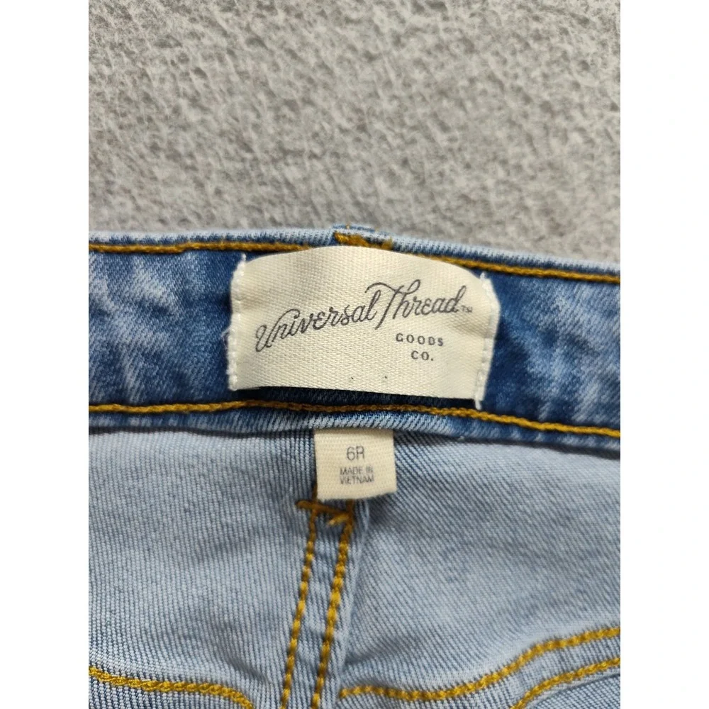Universal‎ Thread Women Jean 6R Blue Denim Skinny Ankle High Waist Light Wash